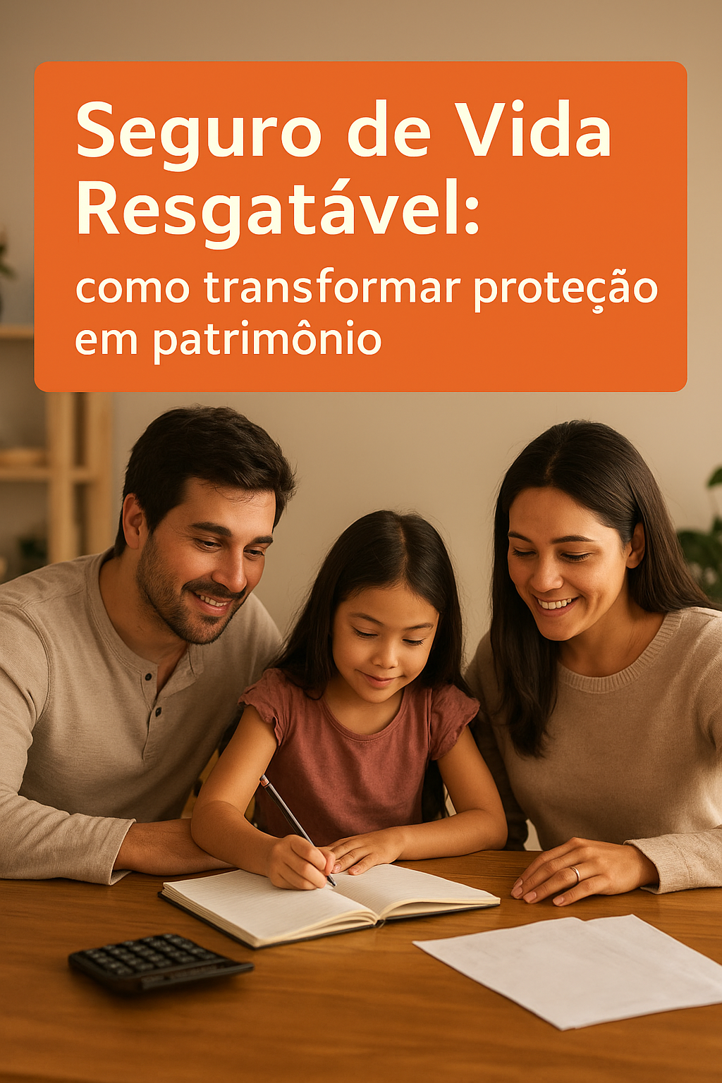 seguro de vida resgatável resgate em vida, seguro como investimento, proteção familiar financeira