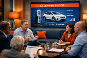 Carregador de Carro Elétrico em Condomínio
